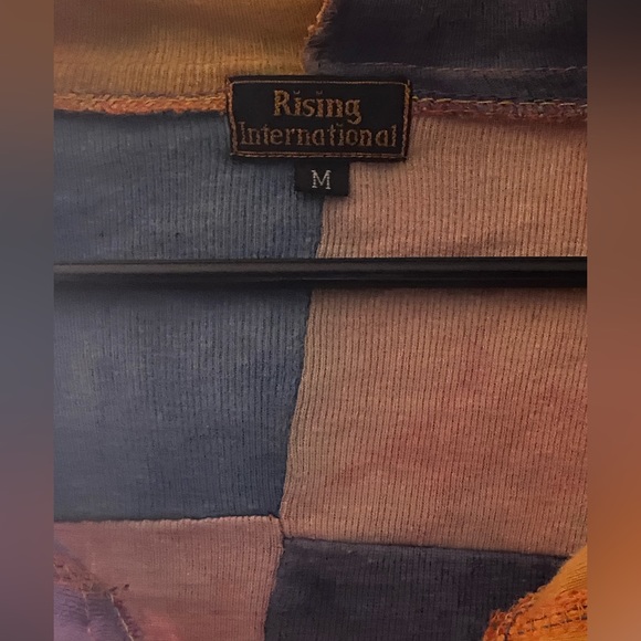 Rising International M hippy new age bohemian jacket vintage patch boho Nepal - Picture 5 of 7